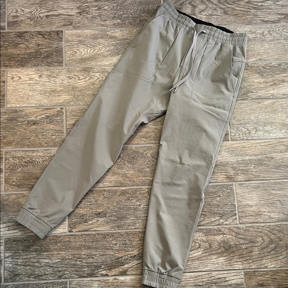 Lululemon ABC wool blend jogger medium gray grey textured